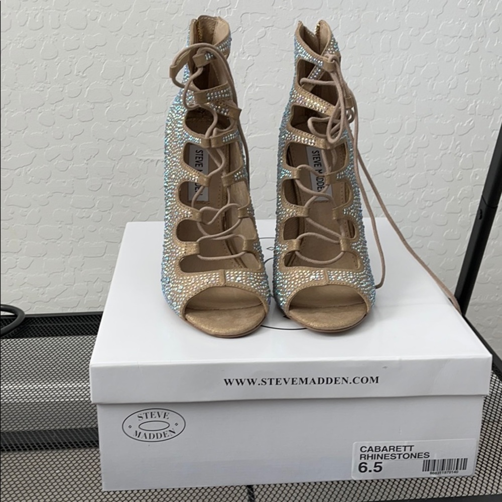 Steve Madden Rhinestone Heels - Picture 2 of 7